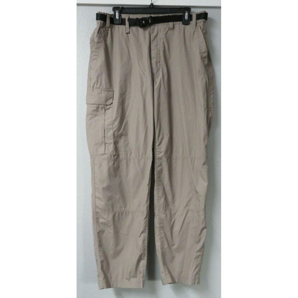 Men Craghopper Brown Belted Cargo Dual Front Pocket Hiking Pants Size 36